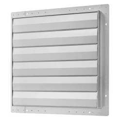 VEVOR 14 inch Shutter Exhaust Fan, Wall Mounted Attic Vent Fan with Smart Programming Variable Speed Temperature Control, 2000 CFM,EC Motor,Timer, for Shed,Garage,Greenhouse Ventilation Cooling,Black