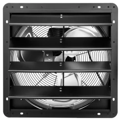 VEVOR 18 inch Shutter Exhaust Fan Wall-Mount Variable Speed Temperature, Automatic Louvers Sturdy Steel Housing, Low Noise, Ventilation and Cooling for Attic, Garage, Barn, Greenhouse, Workshop