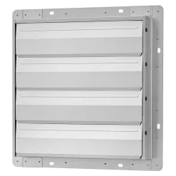 VEVOR 16 Inch Shutter Exhaust Fan Wall Mounted Automatic Louvers Silver, Sturdy Steel Housing, 2438 CFM Low Noise, AC Motor, Ventilation and Cooling for Attic, Garage, Barn, Greenhouse, Workshop