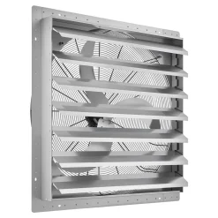 VEVOR 36 Inch Shutter Exhaust Fan Wall Mounted Automatic Louvers Silver, Sturdy Steel Housing, Low Noise, AC Motor, 9761 CFM Ventilation and Cooling for Attic, Garage, Barn, Greenhouse, Workshop