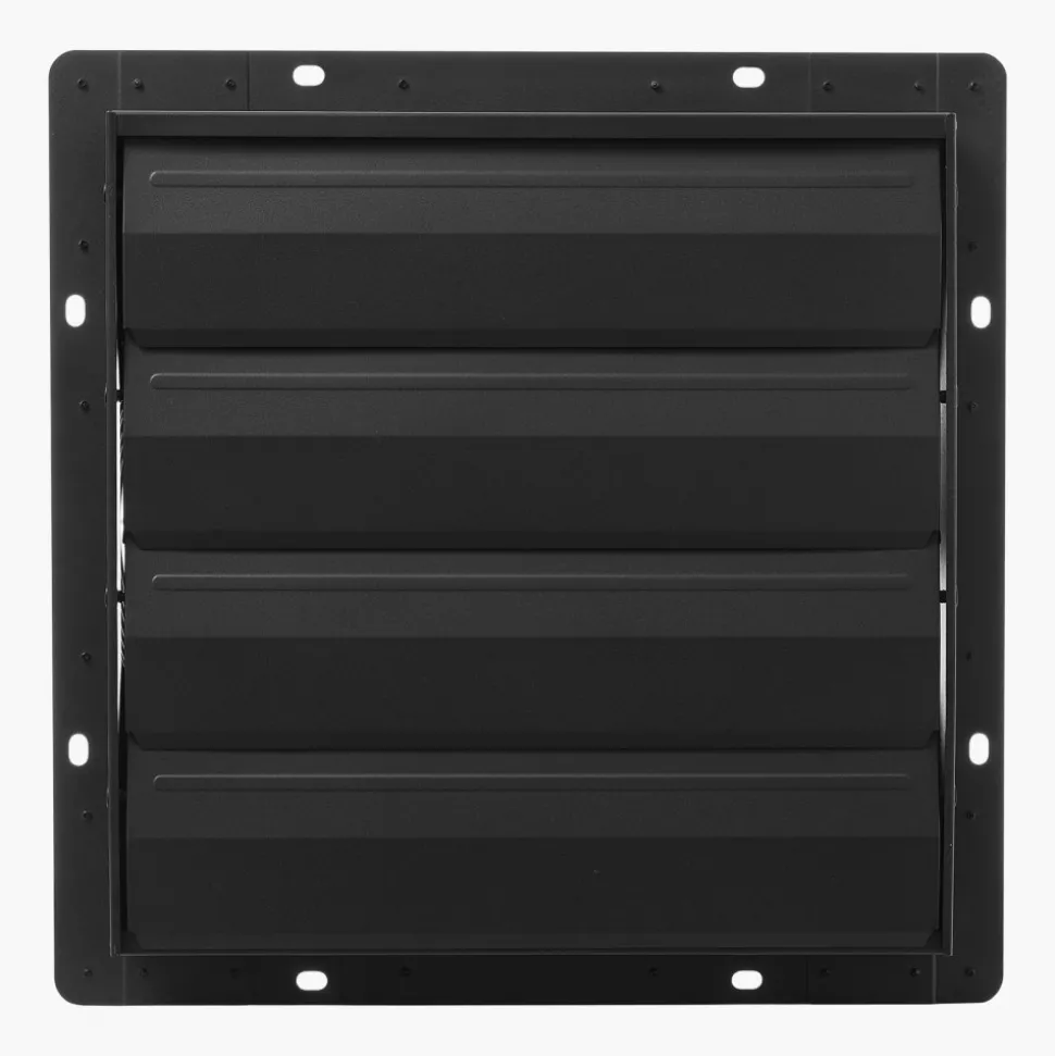 VEVOR 16 inch Shutter Exhaust Fan, Wall Mounted Attic Vent Fan with Smart Programming Variable Speed Temperature Control, 2900 CFM,EC Motor,Timer, for Shed,Garage,Greenhouse Ventilation Cooling,Black