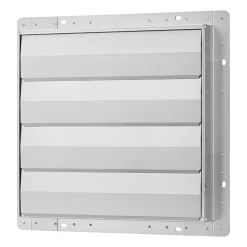 VEVOR 20 Inch Shutter Exhaust Fan Wall Mounted Automatic Louvers Silver, Sturdy Steel Housing, Low Noise, AC Motor, 4499 CFM Ventilation and Cooling for Attic, Garage, Barn, Greenhouse, Workshop