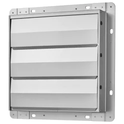 VEVOR 14 Inch Shutter Exhaust Fan Wall Mounted Automatic Louvers EC Motor, Steel Housing, Temperature & Humidity Controller, Ventilation & Cooling for Attic, Garage, Barn, Greenhouse, Workshop, Black