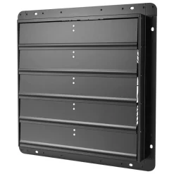 VEVOR 24 Inch Shutter Exhaust Fan Wall Mounted Automatic Louvers EC Motor, Steel Housing, Temperature & Humidity Controller, Ventilation & Cooling for Attic, Garage, Barn, Greenhouse, Workshop, Black