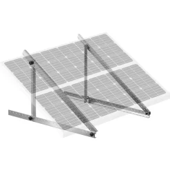 VEVOR 50-Inch Solar Panel Mounting Brackets, 0 to 90° Adjustable Tilt Mount Brackets Support 100-550W Solar Panels, Lightweight Aluminum Brackets with Folding Tilt Legs for RV, Roof, Boat, Off-Grid