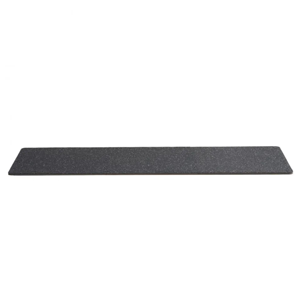 VEVOR 0.56 Inch Thick Gym Floor Mats, 6 Tiles Rubber Top with EVA Foam, 25" x 25" Gym Flooring Workout Mats with 25 sq.ft Coverage, Interlocking Puzzle Gym Mats for Gym, Home, Garage, Black & White