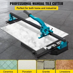 VEVOR 40 Inch Tile Cutter Single Rail Double Brackets Manual Tile Cutter 3/5 in Cap with Precise Laser Manual Tile Cutter Tools for Precision Cutting (40 Inch)