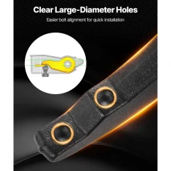 VEVOR 2 Inch Torsion Bar Keys for 2020-2024 Chevy/GMC 2500/3500HD, Front Leveling Lift Kit Heavy-Duty Steel Suspension Level Kit with 4 Bushings, Chassis Leveling Kit Compatible with Chevy and GMC