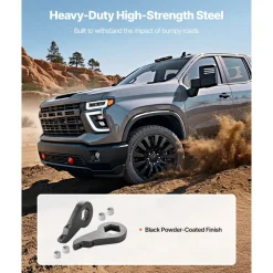 VEVOR 2 Inch Torsion Bar Keys for 2020-2024 Chevy/GMC 2500/3500HD, Front Leveling Lift Kit Heavy-Duty Steel Suspension Level Kit with 4 Bushings, Chassis Leveling Kit Compatible with Chevy and GMC