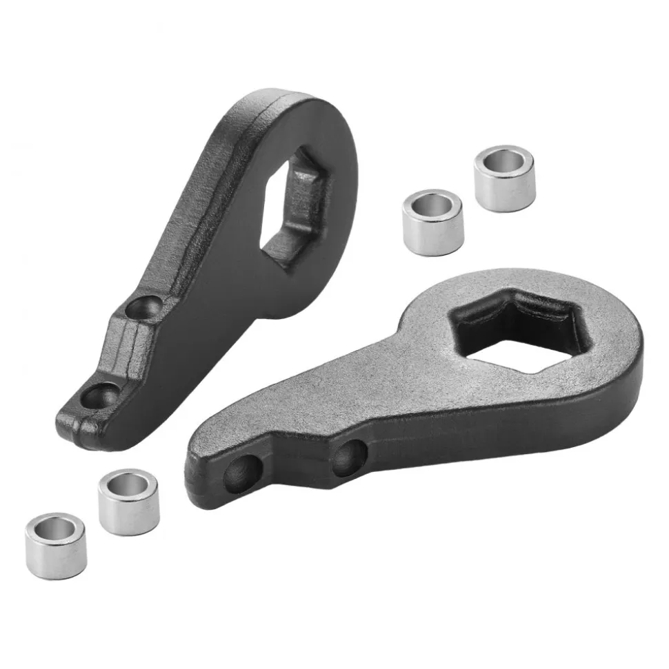 VEVOR 2 Inch Torsion Bar Keys for 2020-2024 Chevy/GMC 2500/3500HD, Front Leveling Lift Kit Heavy-Duty Steel Suspension Level Kit with 4 Bushings, Chassis Leveling Kit Compatible with Chevy and GMC