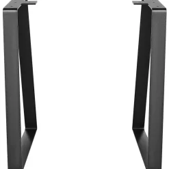 VEVOR 16 inch Trapezoid Steel Table Legs, Replacement Furniture Legs Set of 2 for DIY Coffee Tables, Modern Desks, Bench, Night Stands, Sofa, Max Load 400 lbs Heavy Duty, Quick Instalation Legs Black