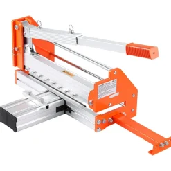 VEVOR 12 inch Vinyl Floor Cutter, 12mm Thick Laminate Flooring Cutter with Upgraded Labor-Saving Aluminum-Alloy Lever, Telescoping Support Plate, Cuts Certain Engineered Wood, LVT, VCT, SPC, LVP, WPC