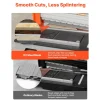 VEVOR 12 inch Vinyl Floor Cutter, 16mm Thick Laminate Flooring Cutter with Upgraded Labor-Saving Aluminum-Alloy Lever, Telescoping Support Plate, Cuts Engineered Wood, LVT, VCT, SPC, LVP, WPC