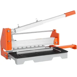 VEVOR 12 inch Vinyl Floor Cutter, 16mm Thick Laminate Flooring Cutter with Upgraded Labor-Saving Aluminum-Alloy Lever, Telescoping Support Plate, Cuts Engineered Wood, LVT, VCT, SPC, LVP, WPC