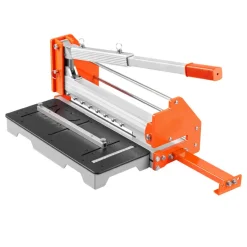 VEVOR 12 inch Vinyl Floor Cutter, 16mm Thick Laminate Flooring Cutter with Upgraded Labor-Saving Aluminum-Alloy Lever, Telescoping Support Plate, Cuts Engineered Wood, LVT, VCT, SPC, LVP, WPC