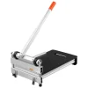 VEVOR 13 inch Vinyl Floor Cutter, 16mm Thick Laminate Flooring Cutter with 15°/30°/45° Adjustable Angle Settings, Flexible Wheels, Telescoping Handle, Cuts Engineered Wood, LVT, VCT, SPC, LVP, WPC