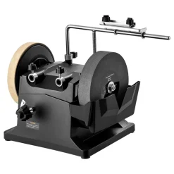 VEVOR 8-Inch Wet Sharpening System, Water-Cooled Knife Grinder Machine with 155 RPM Grinding Speed, Vertical/Horizontal Two-Direction Wet Stone Grinder, Wet Bench Grinder for Knife, Chisel, Knife, Axe