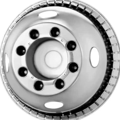 VEVOR 16-inch Wheel Simulators, 304 Stainless Steel Wheel Simulator Kit with Mirror Polished Finish, 2 Front and 2 Rear Wheel Covers Fit for Ford F350 (1974-1998), 4 pcs