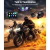 VEVOR 7 Inch Wireless Motorcycle Carplay with Apple Carplay & Android Auto, HD Touchscreen GPS Navigation System with Dual Cameras & Bluetooth, TPMS, Voice Control, 64GB Card - Fits All Motorcycles
