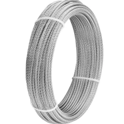 VEVOR 1/8 Inch Wire Rope Kit, 100 ft Length, 304 Stainless Steel Wire Cable with Cutter, 1600 lbs Breaking Strength, 7 x 7 Strands Construction, Steel Cable for Deck Railing System, Garden Trellis