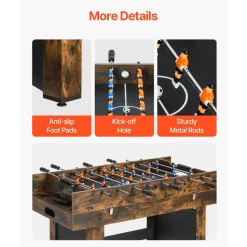 VEVOR 3-in-1 Combo Game Table Set, 54