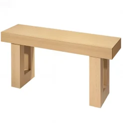 VEVOR 63 in Console Table, Farmhouse Desk Behind the Couch, Wooden Rectangle Entrance Desk, Narrow Long Sofa Table Accent Stand for Hallway, Bedroom, Living Room, Foyer, Easy Assembly, Burlywood
