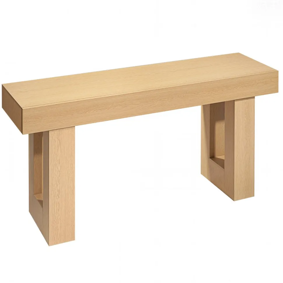 VEVOR 63 in Console Table, Farmhouse Desk Behind the Couch, Wooden Rectangle Entrance Desk, Narrow Long Sofa Table Accent Stand for Hallway, Bedroom, Living Room, Foyer, Easy Assembly, Burlywood