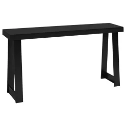 VEVOR 56 in Console Table, Modern Desk Behind the Couch, Wooden Rectangle Entrance Desk, Narrow Long Sofa Table Accent Stand, Ideal for Hallway, Bedroom, Living Room, Foyer, Easy Assembly, Black