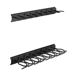 VEVOR Indoor Gun Rack, Heavy Duty Steel, Wall Mount Rifle and Shotgun Rack, 8 Slots for Long Guns, Gun Display Rifle Storage Holder with Screws, for Home Garage Office Retail Shop Hunting Cabin Wall
