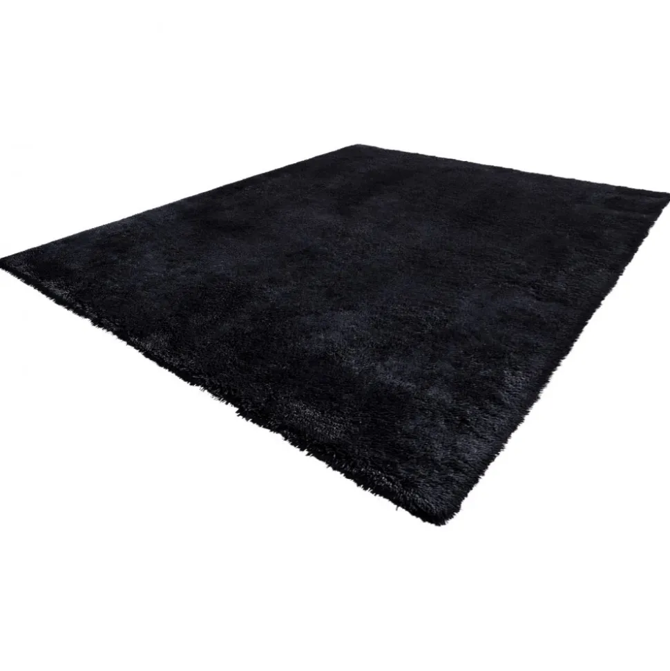 VEVOR Indoor Plush Area Rugs, 8 x 10 ft Soft Plush Carpet, Furry Shag Area Rugs for Living Room, Bedroom, Sunroom, Modern Home Decor Aesthetic, Non-Shedding, Non-Woven, Slip-Resistant, Black