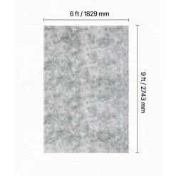 VEVOR Indoor Plush Area Rugs, 6 x 9 ft Soft Plush Carpet, Furry Shag Area Rugs for Living Room, Bedroom, Modern Home Decor Aesthetic Long-Pile Rug, Non-Shedding, Slip-Resistant, Tie-Dye Light Gray