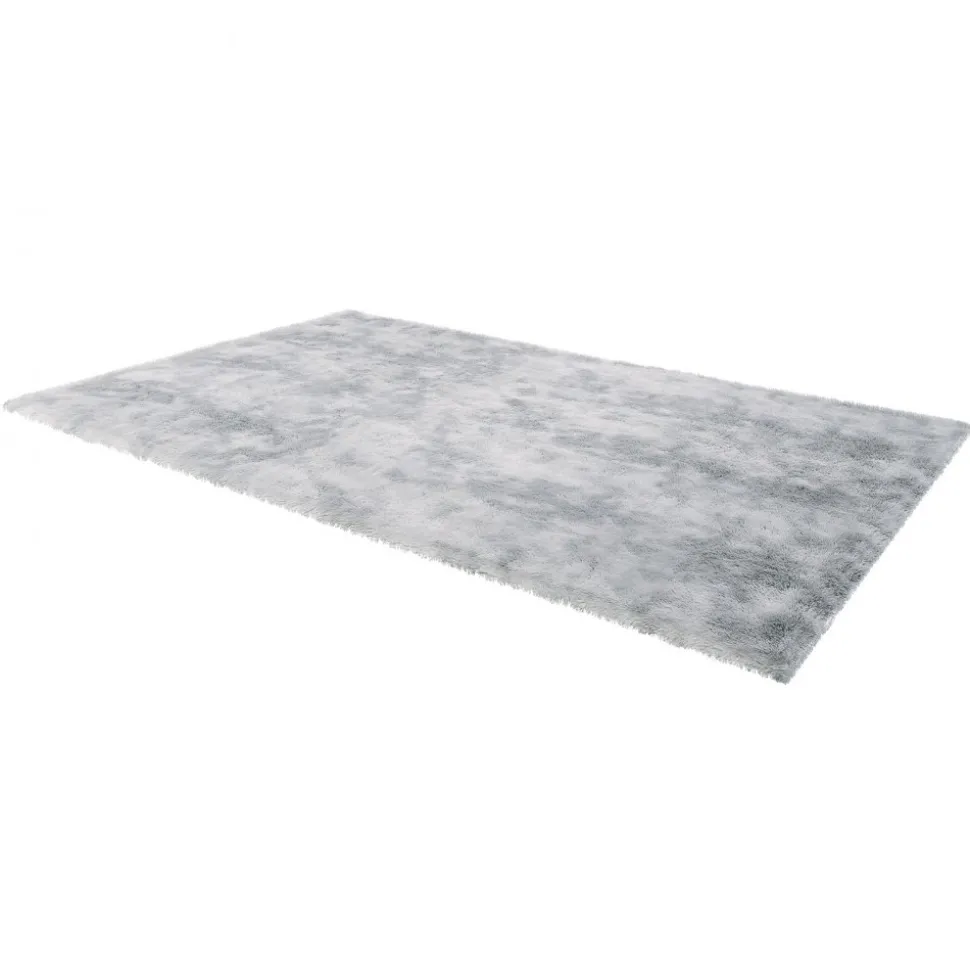 VEVOR Indoor Plush Area Rugs, 6 x 9 ft Soft Plush Carpet, Furry Shag Area Rugs for Living Room, Bedroom, Modern Home Decor Aesthetic Long-Pile Rug, Non-Shedding, Slip-Resistant, Tie-Dye Light Gray