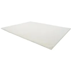VEVOR Indoor Plush Area Rugs, 8 x 10 ft Soft Plush Carpet, Furry Shag Area Rugs for Living Room, Bedroom, Sunroom, Modern Home Decor Aesthetic, Non-Shedding, Non-Woven, Slip-Resistant, Ivory White