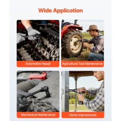 VEVOR 3/8 in Drive Impact Socket Set, 50 Piece, 6 Point Deep & Shallow Impact Sockets, SAE (5/16 in to 3/4 in) and Metric (8 to 22 mm) Sizes with 3 in & 6 in Extension Bars, Cr-V Steel, Carrying Case