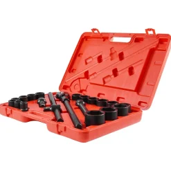 VEVOR 3/4 in Drive Impact Socket Set, 21 Pieces SAE 3/4 in to 2 in, 6 Point Cr-V Alloy Steel for Auto Repair, Easy-to-Read Size Markings, Includes Extension Bars, Ratchet Handle and Storage Case