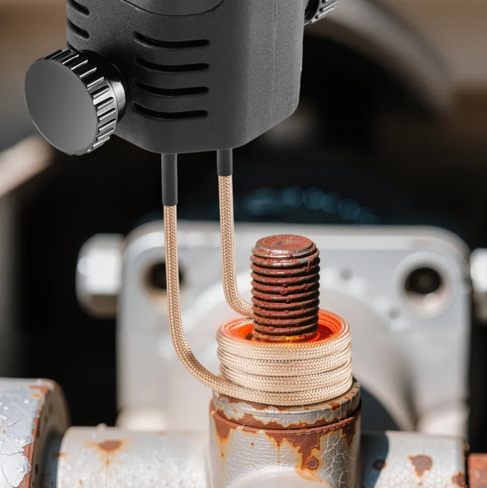 VEVOR Induction Heater Bolt Removal, 1100W 110V Magnetic Induction Heater Kit, Handheld Nut Buster Tool for Rusty Screw Removing, Car Garage Repairing Tools with 8 Coil and Box