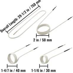 VEVOR Induction Heater Inductor Coil Kits, No-Flame Heat Accessories 8pcs, Heat Resistant Induction Heater Tool with Flexibility For Removing Rusty Bolts and Nuts