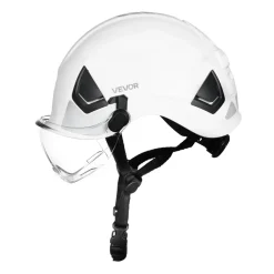 VEVOR Industrial Safety Helmet, ANSI/ISEA Z89.1 Approved ABS Hard Hat with Visor & 6-Point Ratchet Suspension, Adjustable Vented Hardhat for Men & Women, for Outdoor and Indoor Construction Workwear