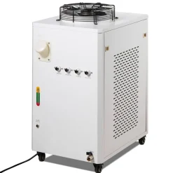 VEVOR Industrial Water Chiller, CW6000, 1500W Industrial Water Cooler Cooling System with Compressor 15L Water Tank Capacity 65 L/min Max Flow Rate, for CO2 Laser Engraving Machine Cooling Machine