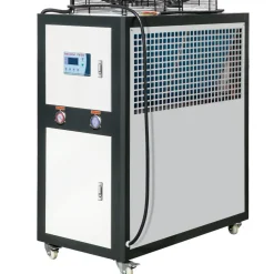 VEVOR Industrial Water Chiller, 6HP 16 Gal Air-Cooled Industrial Water Chiller, 15,100 Kcal/h Cooling Capacity with Finned Condenser Micro-Computer Control 60L Water Tank, for Cooling Water