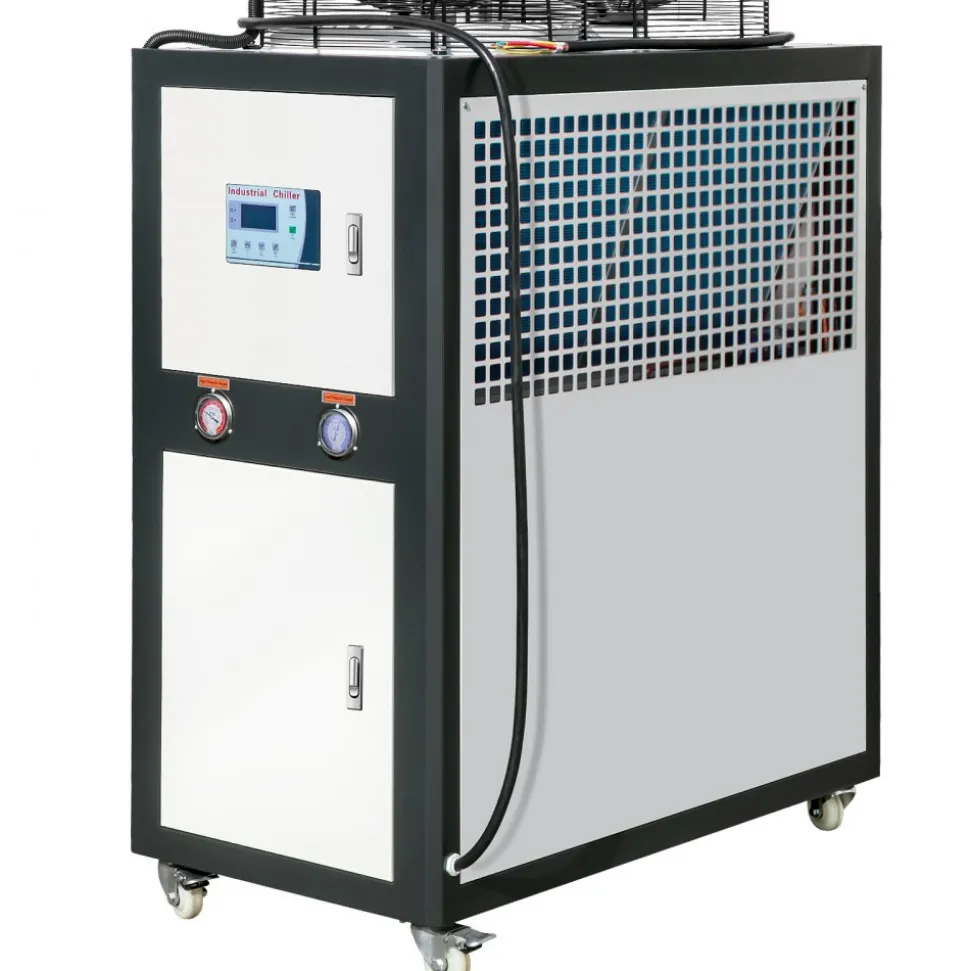 VEVOR Industrial Water Chiller, 6HP 16 Gal Air-Cooled Industrial Water Chiller, 15,100 Kcal/h Cooling Capacity with Finned Condenser Micro-Computer Control 60L Water Tank, for Cooling Water