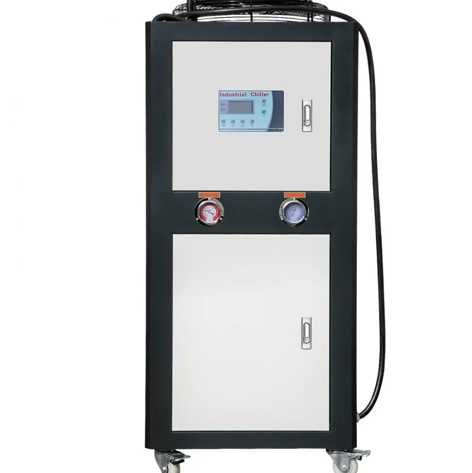 VEVOR Industrial Water Chiller, 6HP 16 Gal Air-Cooled Industrial Water Chiller, 15,100 Kcal/h Cooling Capacity with Finned Condenser Micro-Computer Control 60L Water Tank, for Cooling Water
