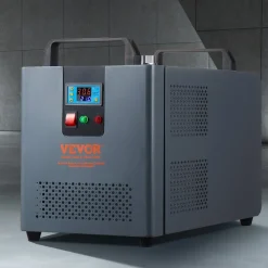 VEVOR Industrial Water Chiller, KH-6000, 200W Industrial Water Cooler Cooling System with Compressor 12 L Water Tank Capacity 7.8 L/min Max Flow Rate, for CO2 Laser Engraving Machine Cooling Machine