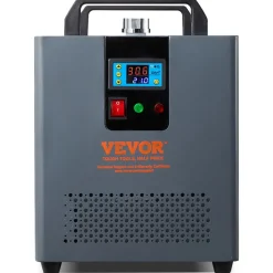 VEVOR Industrial Water Chiller, KH-6000, 200W Industrial Water Cooler Cooling System with Compressor 12 L Water Tank Capacity 7.8 L/min Max Flow Rate, for CO2 Laser Engraving Machine Cooling Machine