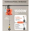 VEVOR 3-in-1 Electric Hoist Winch, 1100 lbs Capacity, 1500W Portable Electric Power Winch, 25 ft Lifting Height, 16.4 ft/min with Manual, Wired & Wireless Remote Control for Factory, Warehouss, Garage