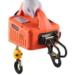 VEVOR 3-in-1 Electric Hoist Winch, 1100 lbs Capacity, 1500W Portable Electric Power Winch, 25 ft Lifting Height, 16.4 ft/min with Manual, Wired & Wireless Remote Control for Factory, Warehouss, Garage