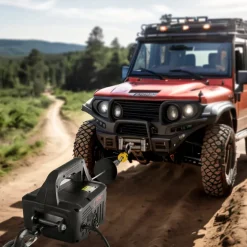 VEVOR 3-in-1 Electric Hoist Winch, 1550 lbs Capacity, 1500W Portable Power Winch Crane, 25 ft Lifting Height, 16.4 ft/min with Manual, Wired and Wireless Remote Control for Factory, Warehouss, Garage