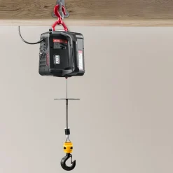 VEVOR 2-in-1 Electric Hoist Winch, 1100 lbs Capacity, 1500W Portable Power Winch Crane, 25 ft Lifting Height, 16.4 ft/min with Manual and Wired Remote Control for Factory, Warehouss, Garage