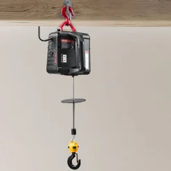 VEVOR 2-in-1 Electric Hoist Winch, 1100 lbs Capacity, 1500W Portable Power Winch Crane, 25 ft Lifting Height, 16.4 ft/min with Manual and Wireless Remote Control for Factory, Warehouss, Garage