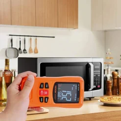 VEVOR 3-in-1 EMF Meter, 5Hz-6GHz, Handheld Rechargeable Electromagnetic Field Radiation Detector, Digital LCD EMF Tester for EF MF RF Home Inspections Outdoor Ghost Hunting 5G Cell Tower Temperature